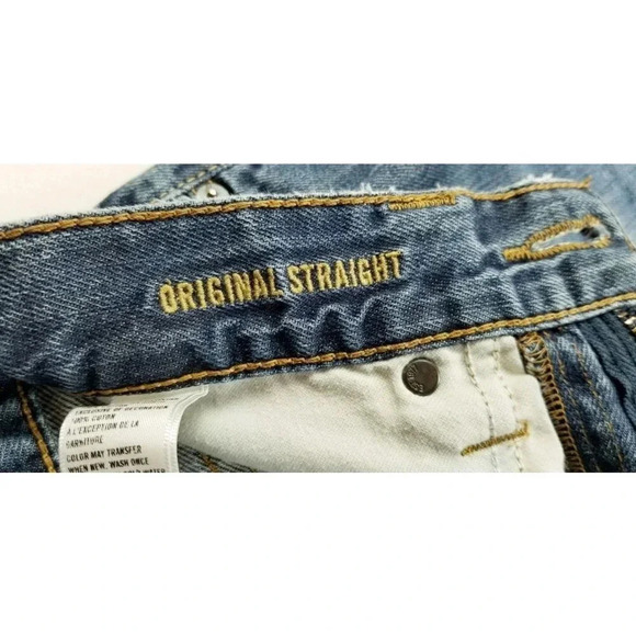 American Eagle Outfitters 28X30 Men's Original Straight Blue Denim Cotton Jeans - Picture 5 of 11